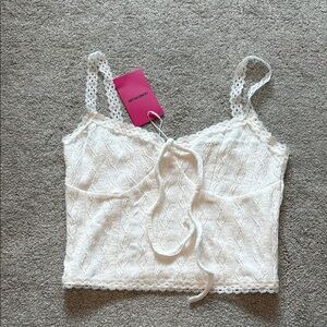Stylish White Lace Camisole